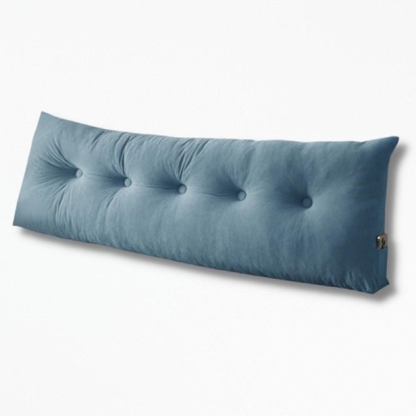 Coussin Triangulaire Tête de Lit BedHeadRest - 60x40x12cm / Bleu