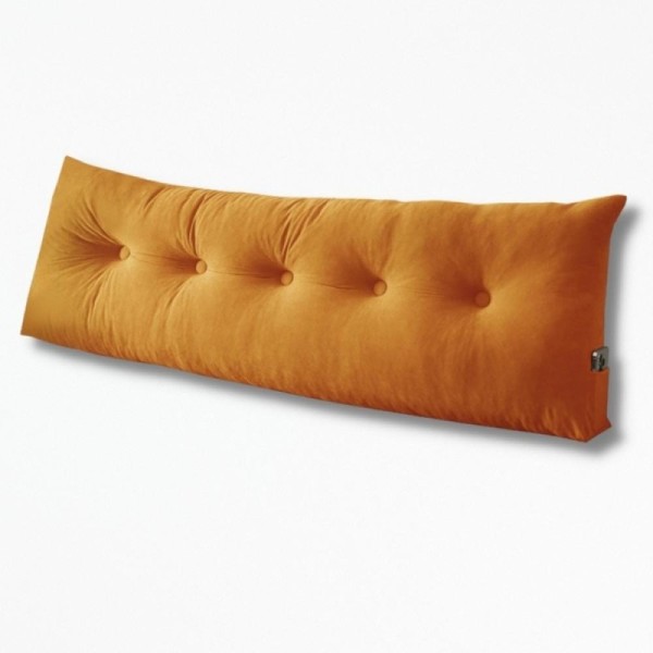 Coussin Triangulaire Tête de Lit BedHeadRest - 80x40x12cm / orange