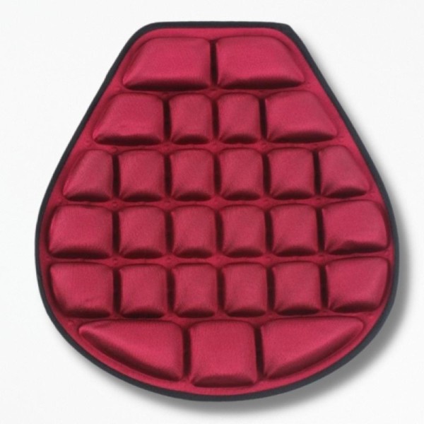 Coussin de Selle Moto BikerRest - 36x37x2 cm / Rouge