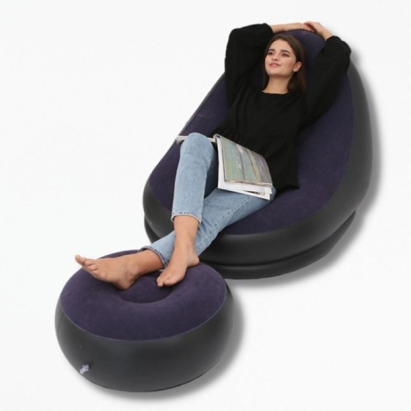 Coussin Pouf AirRelax - 116x98x83 cm / Violet