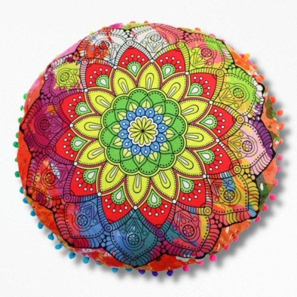 Coussin Rond MandalaChakraCushion - 43 cm / 4