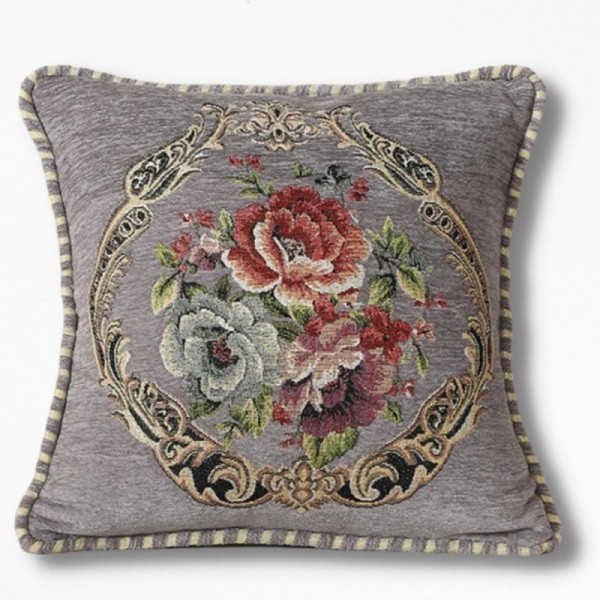 Coussin FleurFlora - 45 x 45 cm / Gris