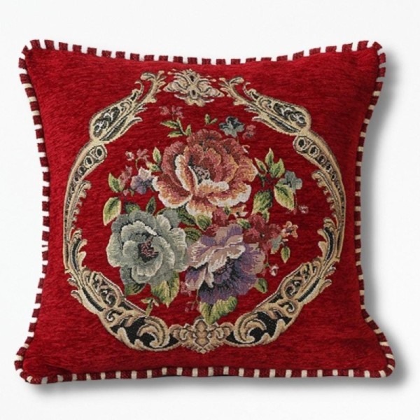 Coussin FleurFlora - 45 x 45 cm / Rouge