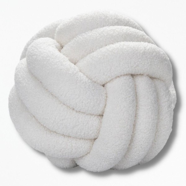 Coussin NœudDéco-Cushion - 20 cm / Blanc