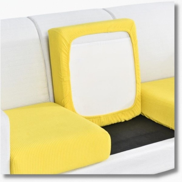 Housse De Coussin Pour Canapé ExtensibleSofaCushion - 65x95 cm / Jaune