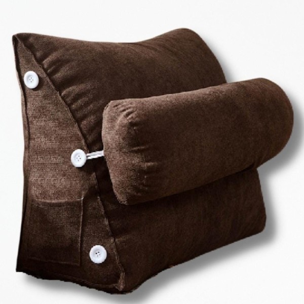 Coussin De Lecture Pour LitBookEase - 45x25x50 cm / Marron