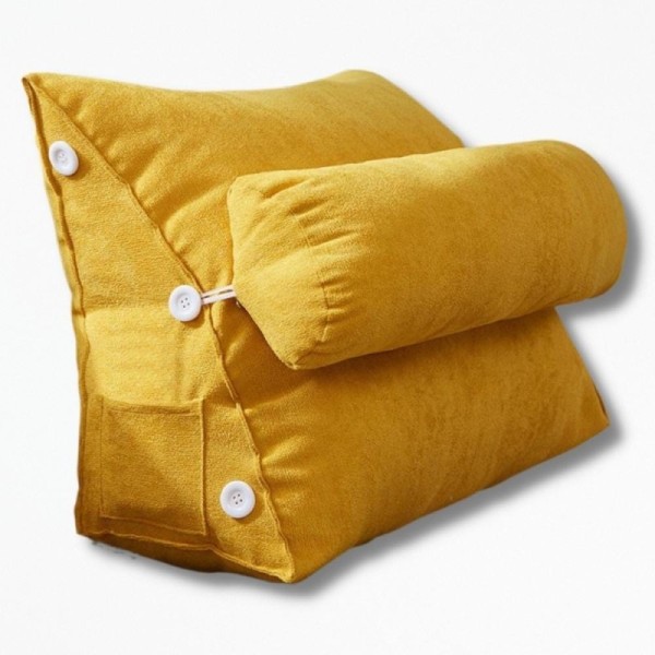 Coussin De Lecture Pour LitBookEase - 45x25x50 cm / Moutarde