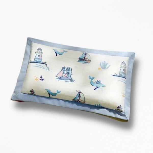 Coussin Double Face PrehistoricComfort - 40 x 25 cm / Bleu