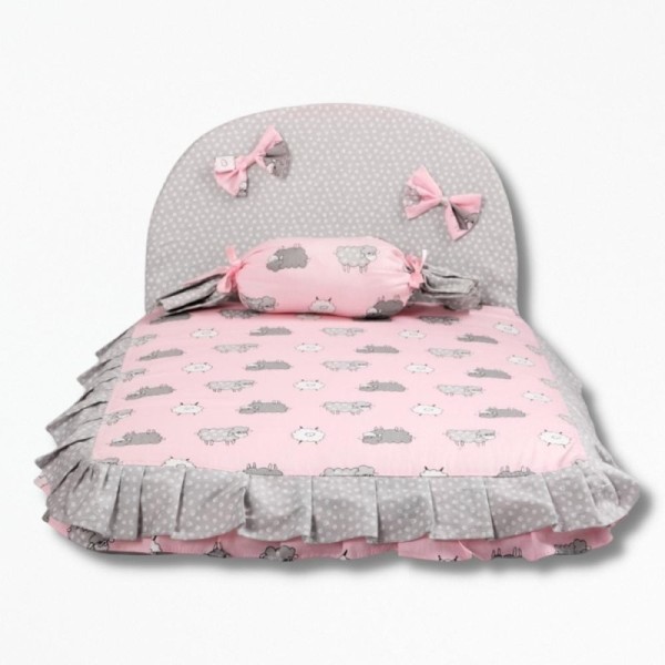 Coussin pour Chiot Ronroncoussin - 56 x 44 x 36 cm / Rose