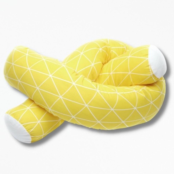 Coussin Boudin Tour de Lit pour Bébé Magical Forest - 200 cm / Jaune