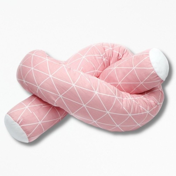 Coussin Boudin Tour de Lit pour Bébé Magical Forest - 200 cm / Rose