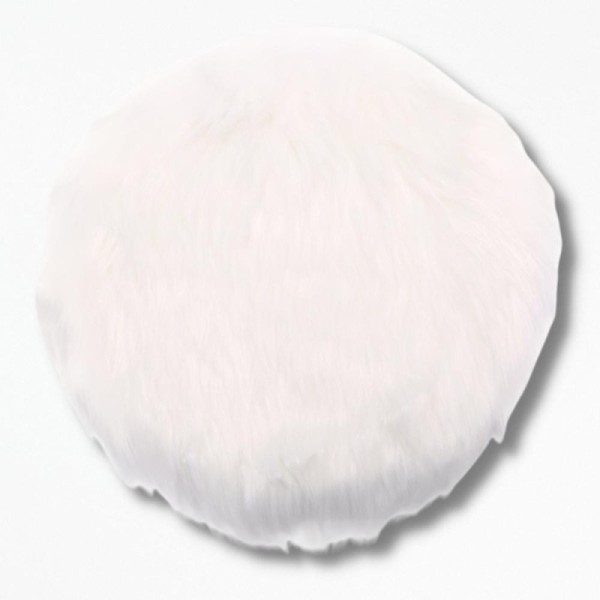 Coussin de Chaise en Fausse Fourrure Fur Frenzy - 30 x 30 cm / Blanc