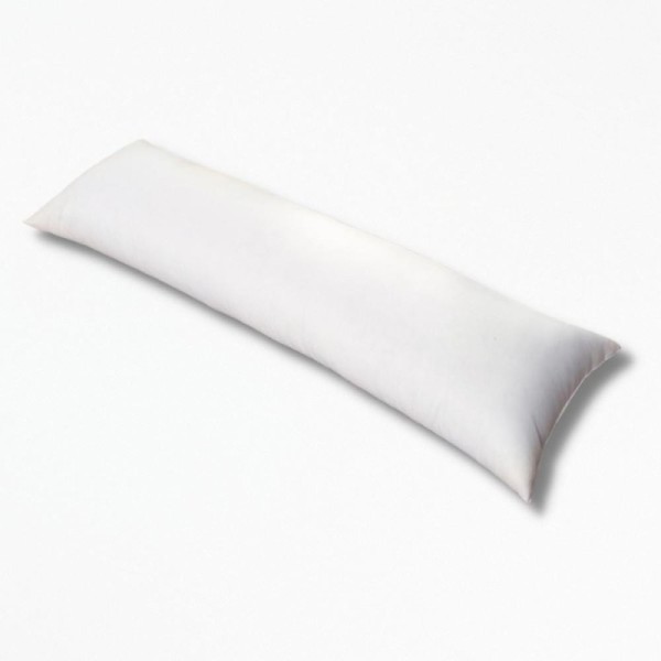 Coussin Blanc en Coton RelaxCyl - 50 x 150 cm / Blanc