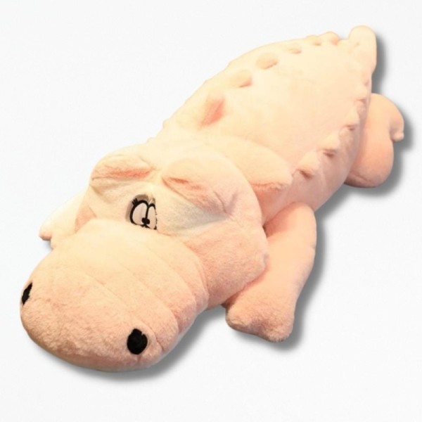 Coussins de Décoration en Peluche Croco Cushion - 100 cm / Rose