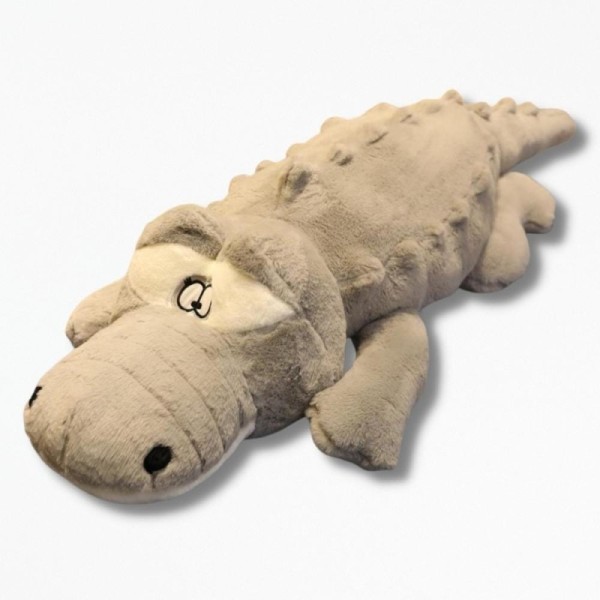 Coussins de Décoration en Peluche Croco Cushion - 100 cm / Gris