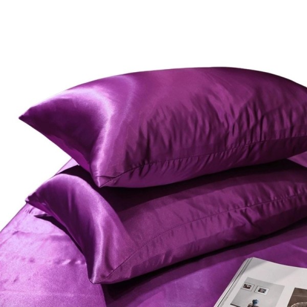 Housse De Coussin En Satin Pour CheveuxSilkWrap - 48x74 cm / Violet