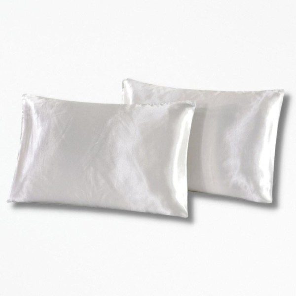 Housse De Coussin En SatinSatin Dreams - 51 x 76 cm / Blanc