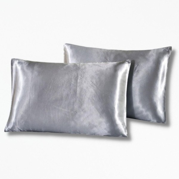 Housse De Coussin En SatinSatin Dreams - 51 x 76 cm / Gris