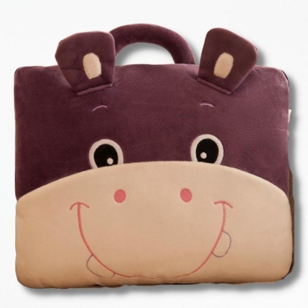 Coussin De Voyage Pour EnfantKid's TravelBuddy - 160 x 100 cm / Hippopotame