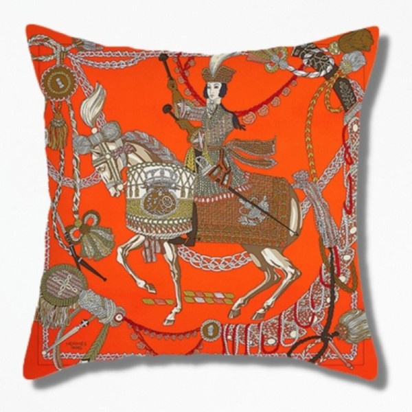 Coussin Jaune Orange Corail - 45 x 45 cm / 1