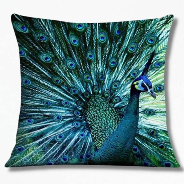 Coussin JungleEmeraldCoast - 40 x 40 cm / Paon