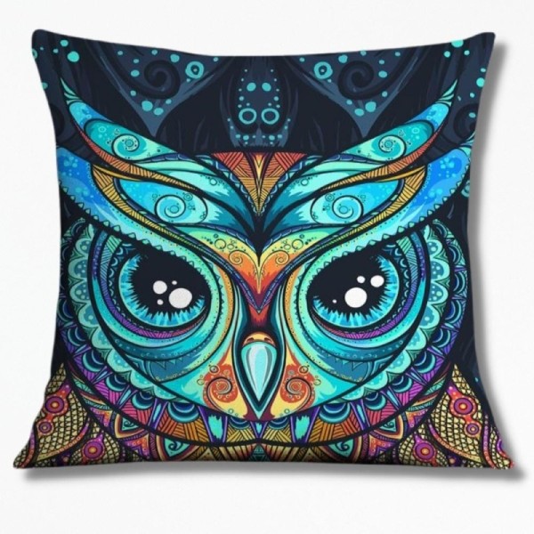 Coussin JungleEmeraldCoast - 45 x 45 cm / Hibou