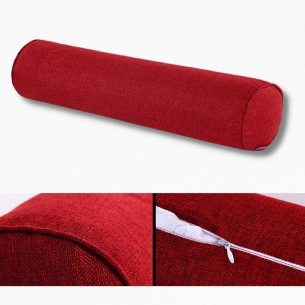 Coussin Long pour LitBedBolster - 15 x 40 cm / Rouge