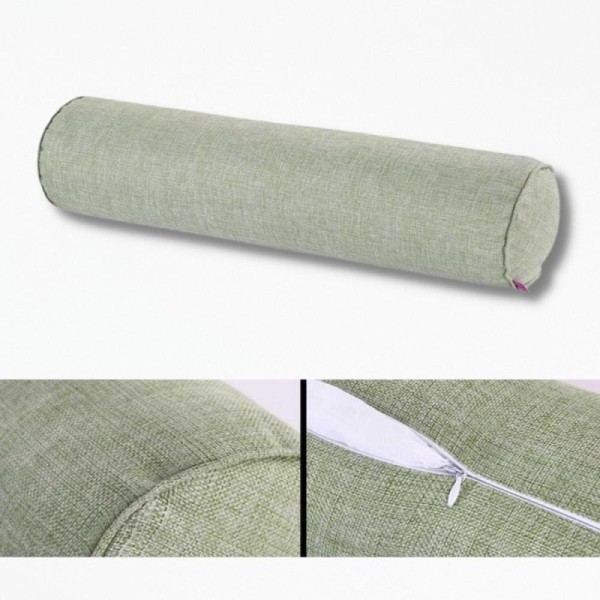 Coussin Long pour LitBedBolster - 15 x 60 cm / Vert Olive