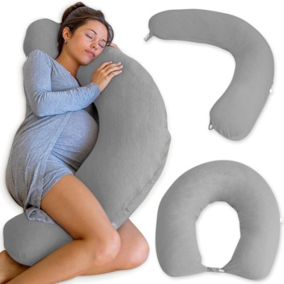 ussin d'allaitement (105x36x21cm) et Multifonctionnel Coussin de Grossesse pour Dormir, Oreiller de Corps Femme Enceinte