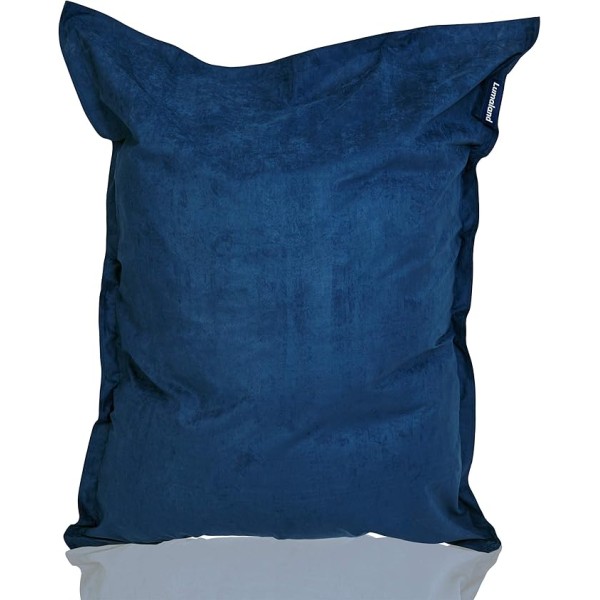 Pouf géant de Intérieur et extérieur XXL avec housse lavable 140cm x 180cm |Bleu Foncé