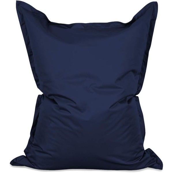 Pouf géant de Intérieur et extérieur XXL avec housse lavable 140cm x 180cm | Bleu